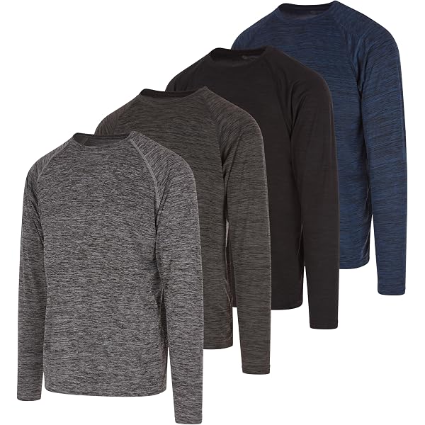 Thompson Tee Men's Sweatproof Long Sleeve Undershirt - Cotton/Micromodal V-Neck With Hydro-Shield Technology
