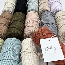 【マスカット】マクラメ編み　ソノラサンライズ他 Amazon | 【Stella Sea Fibers】マクラメカラーロープ/紐 3本
