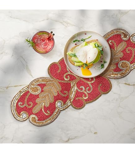 Handmade Table Runner Beaded Table Runner Dinning Table - UK