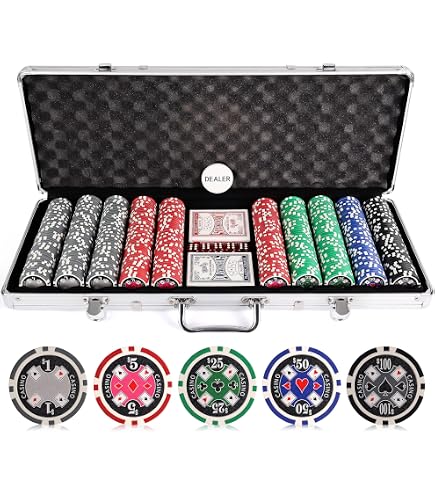 Amazon | 500ピースCrown Casino 13.5 GクレイPoker Chips | カジノ