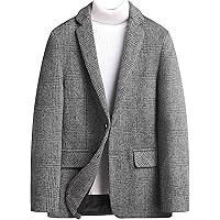 Amazon | [karaku] ジャケット メンズ 冬 ウール混ツイードテーラード