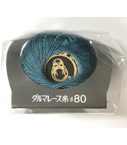 Amazon | 横田(Yokota) DARUMA レース糸 レース糸 #80 Col.8 ブルー 系