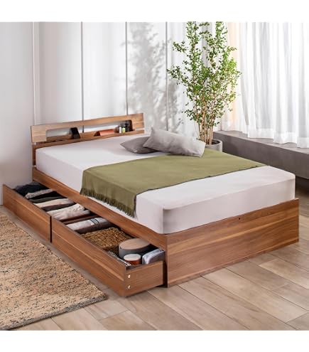 Amazon｜ニトリ 棚 コンセント付 すのこ フロアベッドフレーム IKI