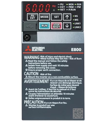 【新品未開封】2025年6月製 三菱インバータ FR-E820-0.4K-1 標準在庫品】三菱電機 FR-E820-0.4K-1 インバーター | 電設資材・制御