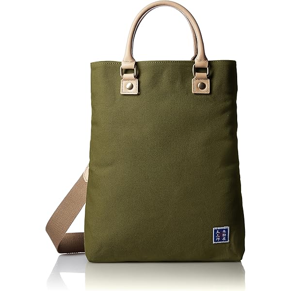 【レア　美品】木綿屋五三郎 トートバッグ 帆布 カーキー オリーブ　大容量 レア 美品】木綿屋五三郎 トートバッグ 帆布 カーキー オリーブ