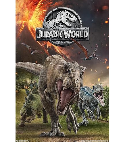 Amazon.co.jp: Trends International ジュラシックパーク3 - 恐竜 壁用