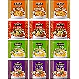 【EC限定】明星 中華三昧(袋)4種アソート12食(広東風醤油3食、北京風香塩3食、酸辣湯麺3食、担々麺3食)【セット買い】