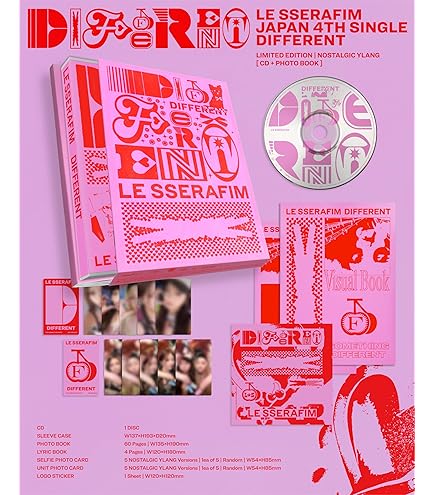 le sserafim 一直娱 yizhiyu当選者限定 中華 青島 5枚セット LE SSERAFIM 新曲 日本4thシングル 'DIFFERENT' 2025年6月24日(火