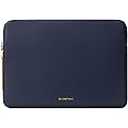 Comfyable Slim Protective Laptop Sleeve Compatible with 13/13.3/14 Inch MacBook Pro & MacBook Air, Mac Travel Case, Computer Protective Pouch, Slim PU Leather Cover M4/M3/M2/M1 2024-2021, Blue
