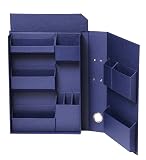 ナカバヤシ ライフスタイルツール 小物入れ 収納ボックス ファイルA4 ネイビー LST-FA4NV