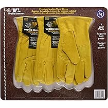 Amazon.co.jp: Wells Lamont 作業用革手袋3双セット 牛革使用 : 産業