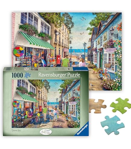 Amazon | Ravensburger Puzzle 2D 1000 elementów: Urocza Kawiarnia