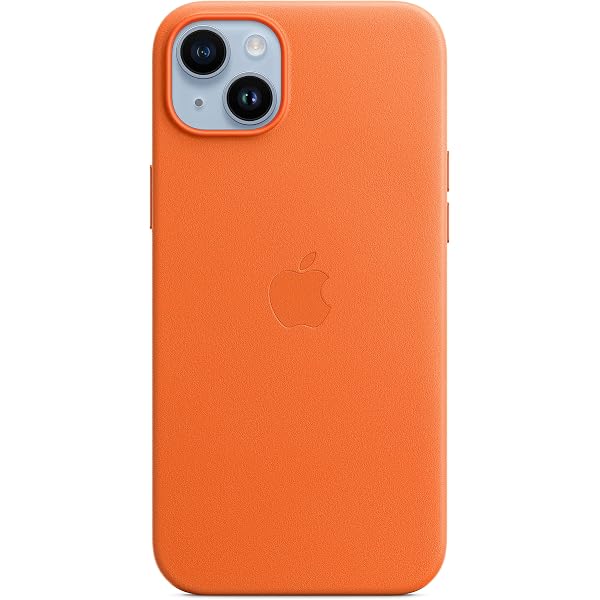 Amazon.co.jp: MagSafe対応iPhone 14レザーケース - オレンジ : 家電