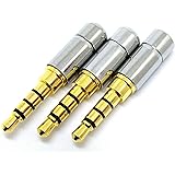 【ノーブランド】φ3.5mm ミニプラグ 修理交換用 3個セット (4極) [並行輸入品]
