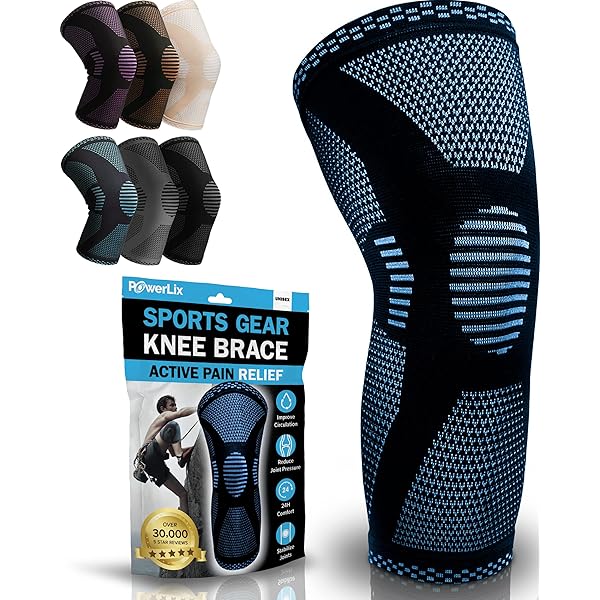 Amazon.co.jp: POWERLIX 膝サポーター スポーツ用 黒 XL 1枚入