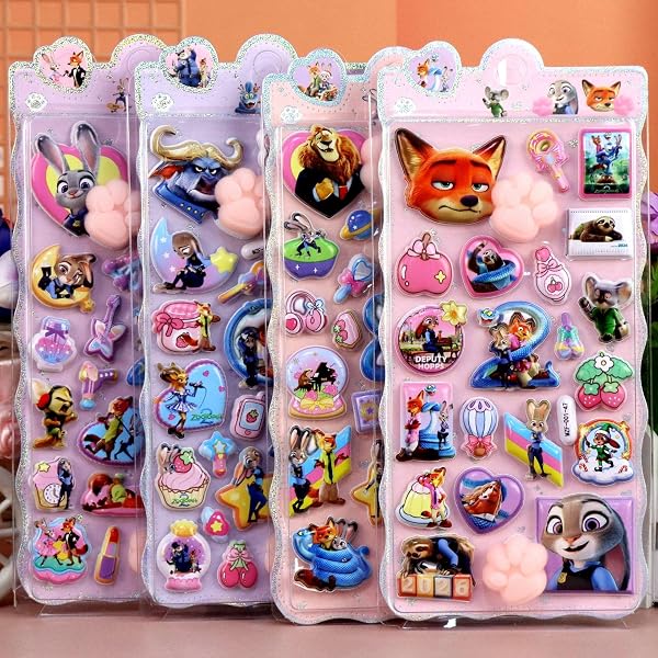 YAYAMIYA 4枚入り お尻シール 3dシー ル 立体シー ル ぷくぷくぷっくり かわいいおしり ぷにぷにシー ル 3D立体シール 手帳 ぷっくり ぷくぷく つやつや DIY スマホケース SNS人気 子供 女の子 男の子 おもちゃ 誕生日 (MZF-DWC) - 1