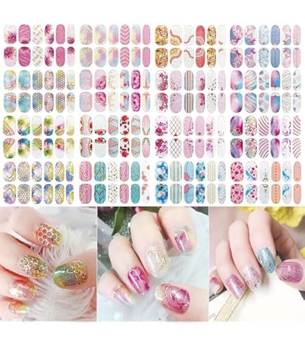 Amazon.co.jp: HERAXI ネイルシール 手の爪 20Pcs 爪やすり付き