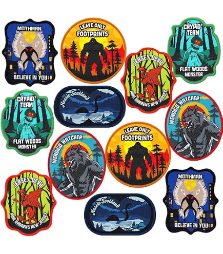 Applique in criptide Bigfoot Lives ricamata con ferro su ferro leggenda