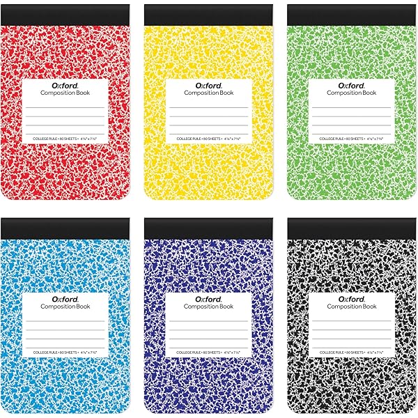 Fainne 20 Pieces Composition Notebooks College Ruled 80 Pages Half Size Wide