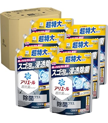 Amazon | アリエール 抗菌ジェル 除菌プラス 超特大 詰め替え 850g