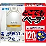 電池式殺虫剤どこでもベｰプ蚊取り120日セット シルバｰ 429701