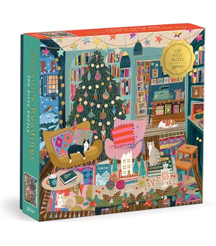 Galison Laundry Dogs Puzzle 500 Teile - Lustiges Hunde-Motiv, 50,8 X 50,8 Cm, Nachhaltig Produziert