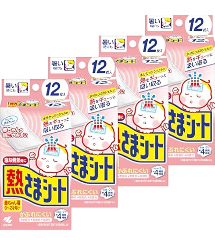 Amazon | 冷えピタ ベビー用12枚 | 冷えピタ | 冷却ジェルシート