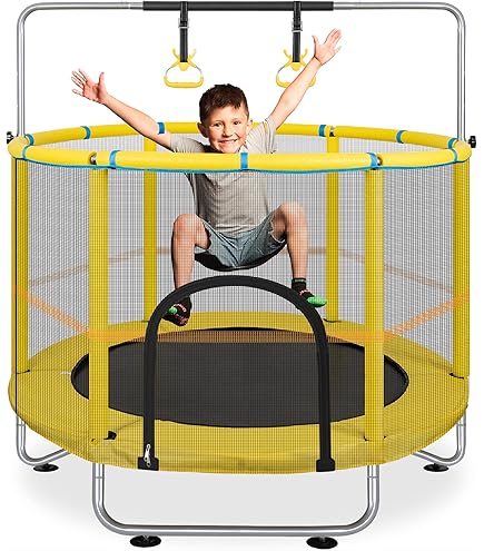 Amazon | トランポリン、子供用トランポリン、直径1.4メートル、耐荷重