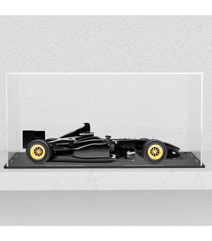 Pioneer Plastics Display Case For 1:32 Scale Cars - 8x3.75x3.5 Inch Clear Acrylic With Mirror