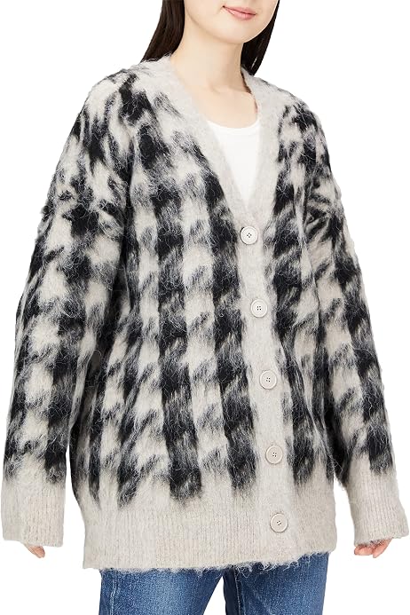 Amazon | [ファーファー] シャギーチェックコート RWFC224018 