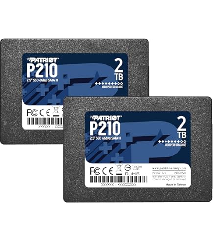 Amazon | Patriot Memory P220 2TB 内蔵SSD 2パック - SATA 3 2.5