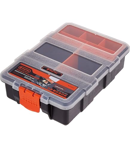 Amazon.co.jp: Tactix 320324 プラスチックと金属製のツールボックス