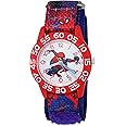 Marvelスパイダーマン' Boy 'sクオーツプラスチックとナイロンカジュアルWatch, Color : Blue (Model : wma000193 )