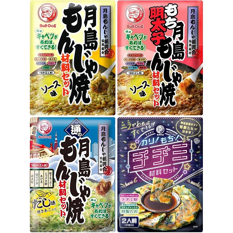 Amazon.co.jp: ブルドッグソース 月島もち明太子もんじゃ ソース味