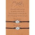 morniface Pinky Pomise Distance Matching Lava Stone Bracelets for Best Friends Couple Family Women Mens Teen Girls
