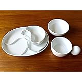 Amazon 波佐見焼 有田焼 コパン 子供食器セット 5点セット お食い初め ギフトbox入り 小鳥 ブルー 波佐見焼 子ども用食器 セット