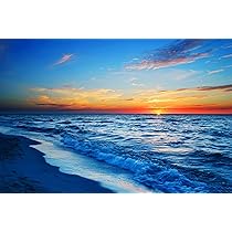 Amazon.co.jp: ジグソーパズル 1000ピース 海の夕暮れ ビーチ