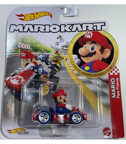 Amazon.co.jp: Hot Wheels Mario Kart Mario with P-Wing Racer : おもちゃ
