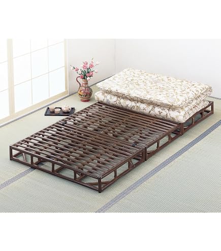 Amazon｜【今枝商店】籐 ラタン すのこベッド 枕付き シングル AMZY906