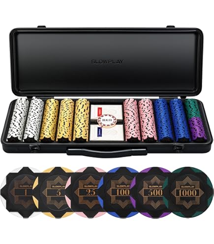 thumbnail image 2 of Monte Carlo Clay Composite Casino Style Poker Chips 50 Piece Monte 2 of 13