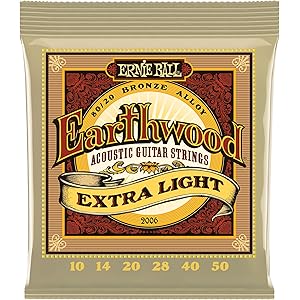 【正規品】 ERNIE BALL 2006 アコースティックギター弦 (10-50) EARTHWOOD 80/20 BRONZE EXTRA LIGHT