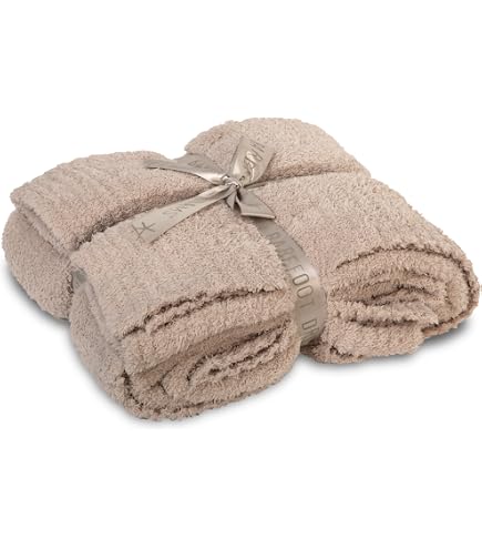Amazon｜Barefoot Dreams CozyChic ストライプ スローブランケット