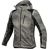 コミネ(KOMINE) バイク用 プロテクトフルメッシュパーカ JK-135 1212 春夏向け CE規格レベル2 メッシュ素材 プロテクター 07-135 メンズ Smoke/Black L