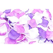 花びら 造花 小さい フラワーシャワー 飾り 約3000枚　パープル Amazon.co.jp: Exgox 花びら 造花 小さい フラワーシャワー 飾り