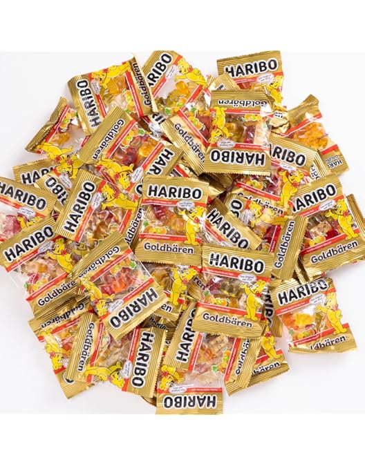 Amazon | ハリボー ミニゴールドベアー ドラム 980g + lollolマイクロ