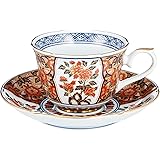 コーヒーカップ おしゃれ: 有田焼 絢爛古伊万里 花コーヒー碗皿 Japanese Cup and Saucer Porcelain/Size(cm) 12x9x6.5/No:274155