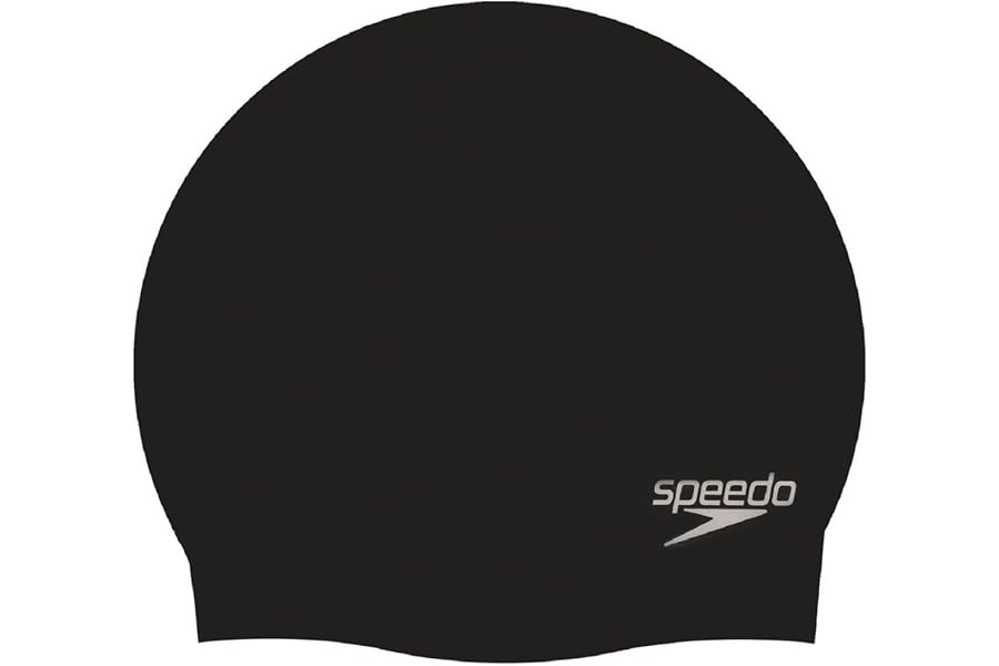 Speedo Unisex Adult's Plain Moulded Swim Cap