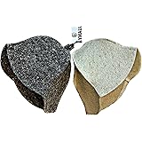 Sauna hat 2pcs Russian Bath hat Vaporarium HAT Sauna hat Sauna hat for Men Sauna hat Wool 100% Russian Sauna hat Sauna hat fo