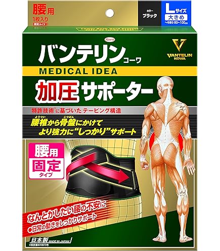 Amazon | 【2個セット】 バンテリンサポーター 腰椎コルセット 大きめ