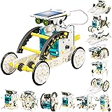 STEM 13-in-1 Solar Power Robots Creation Toy, Educational Experiment DIY Robotics Kit, Science Toy Solar Powered Building Rob